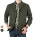 Men's Clothing Men's Cotton Blazer Jacket - Classic Slim Fit Business Casual Suit Coat, Breathable & Machine Washable, Khaki & Army Green_viptrois.com