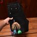 Men's Clothing Fashion Brand Autumn And Winter Jeans For Men With Graffiti Print Elastic Casual Slim Fit Black Pants_viptrois.com