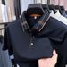Men's Mulberry Silk Polo Sh 2026 Summer New Seamless Lapel Solid Color Casual Breathable Thin Short-sleeve Men's_viptrois.com