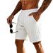 Men's Clothing Men's Summer Shorts Style Knitted Drawstring Solid Color Casual Five-Point For Formal & Casual_viptrois.com