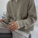 Men's Half-Zip Stand Collar Sweater – Lightweight Loose Fit Knit Pullover (4 Classic Colors, M-XXXL)_viptrois.com