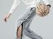 Men's Clothing Button Down Pants, Loose And Fashionable Wide Leg Pants With Side Buttons, Casual And Cuffed Basketball Training Sports Pants_viptrois.com