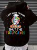 Men's Autumn And Winter Casual Fashionable Loose Hooded Sweatshirt With Cartoon Pattern Printed Warm Long Sleeved Pullover_viptrois.com