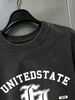 100% Cotton Washed Vintage Men's 3-Pack T-shirts United States Florida Text Print Crew Neck Short Sleeve Casual Tops In Gray Brown Light Gray_viptrois.com
