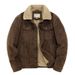 Men's Clothing Men's winter new corduroy plus velvet thick warm jacket stand collar casual men's youth coat tops 2116_viptrois.com
