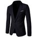 Business Casual One Button Slim Fit Business Formal Suit Jacket Fashionable Men's Clothing_viptrois.com