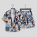 Men's Clothing Style Retro Short Sleeved Floral Shirt Men's Hawaii Thailand Sanya Seaside Vacation Couple Shorts Beach Suit Suit_viptrois.com
