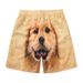 New Quick-Dry Beach For Men, Summer Swimming 4/5 Length Large Shorts With 3D Cartoon Animal Print_viptrois.com
