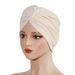 Thickened elastic flower headscarf hat new ethnic style twisted hat fashionable and versatile headscarf warm hat_viptrois.com