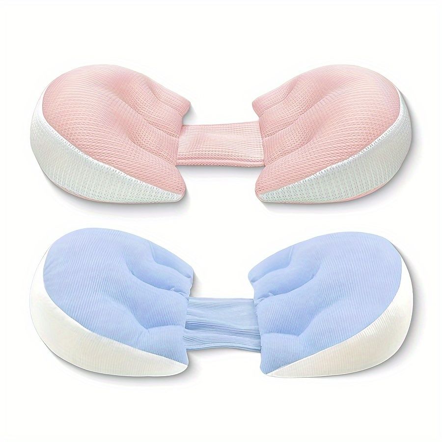 Adjustable U-Shaped Maternity Pillow - Medium Soft Polyester Fiber With Back, Lumbar & Belly Support - Multifunctional Pregnancy Sleeping Aid Cushion_viptrois.com