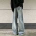 Men's Clothing American Retro Loose Wide Leg Daddy Pants Street Trend Casual Straight Trousers_viptrois.com