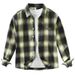 Retro Plaid Long Sleeved Shirt For Men, Fashionable And Versatile, Artistic And Casual Loose Top_viptrois.com