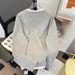 Men's Clothing Long Sleeved T Shirt Waffle Knit Long Sleeve T-Shirt, Casual Oversized V-Neck Pullover, Retro Loose Fit Top For Spring & Autumn_viptrois.com