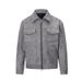 Men's Trendy Jacket, Suede, Men's Zippered Large Pocket Casual Lapel Spring And Autumn Jacket For Men_viptrois.com
