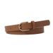New minimalist buckle fashionable solid color women's with high-end decoration and versatile jeans belt_viptrois.com