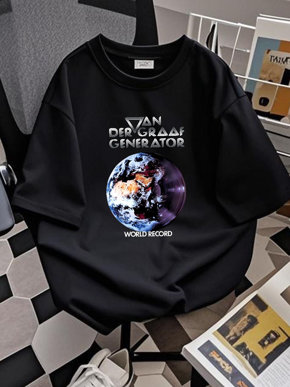 retro Van Der Graaf Generator Band T-shirt Black Cotton All Sizes S-5Xl 1PT447 Homme Slightly Summer Streetwear Unisex Breathable Fashion_viptrois.com