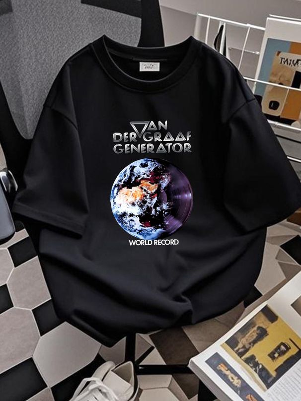 retro Van Der Graaf Generator Band T-shirt Black Cotton All Sizes S-5Xl 1PT447 Homme Slightly Summer Streetwear Unisex Breathable Fashion_viptrois.com