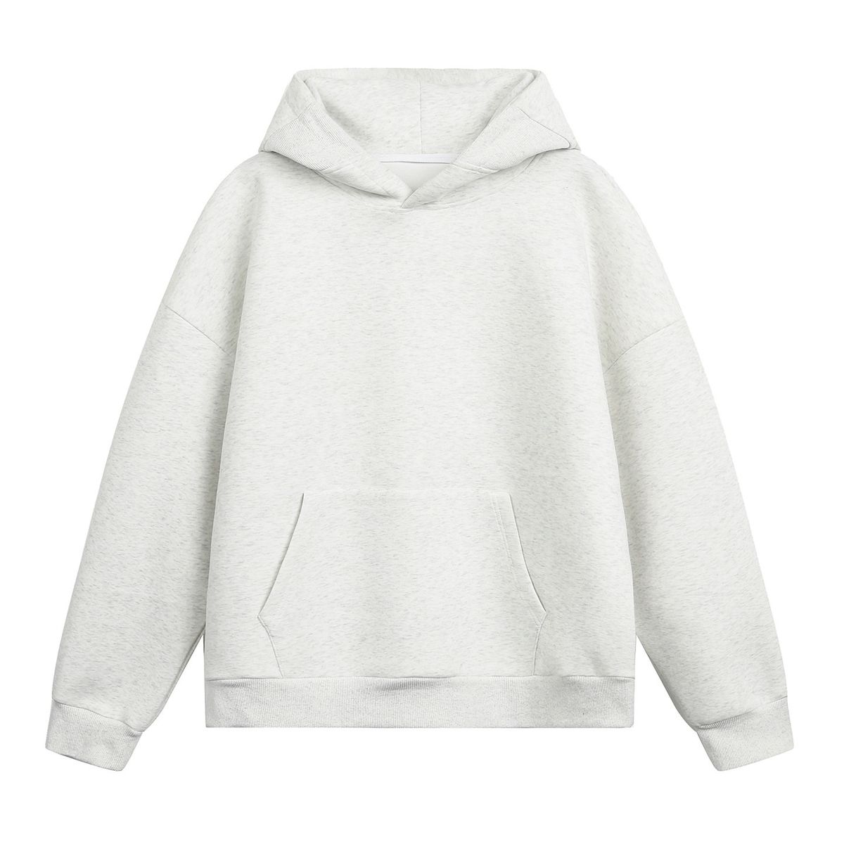 Nordmann 380g Heavyweight Basic Patchwork Autumn Short Boxy Trendy Loose Solid Color American Style Hoodie_viptrois.com