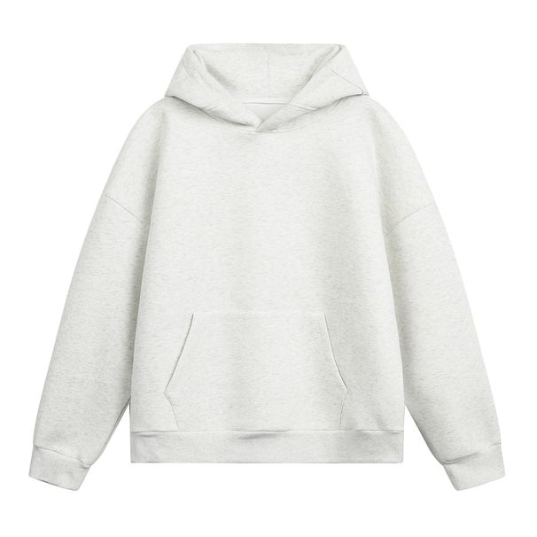 Nordmann 380g Heavyweight Basic Patchwork Autumn Short Boxy Trendy Loose Solid Color American Style Hoodie_viptrois.com