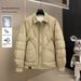 Pure Autumn Winter Men's Fashion Casual Turn-down Collar Work Shirt Jacket Trendy Patchwork Commuter Duck Down American Style_viptrois.com