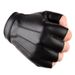 New PU leather half-finger gloves for men and women outdoor sports riding keyboard typing mobile game fishing gloves plus velvet thin_viptrois.com