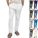 2025 Summer New European And American Men's Solid Color Sports Casual Pants Sweatpants Loose Straight Trousers_viptrois.com