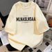 Men's Clothing Men's And Women's Style Pure Cotton Retro High Street T-Shirt Letter Print Short Sleeved Top For Summer Trendy Versatile Half Sleeved_viptrois.com