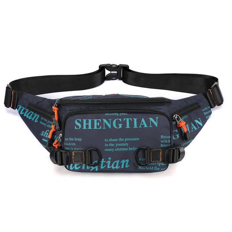 Gym Bags New Waterproof Waist Bag Men's High End Messenger Bag Trendy Fashion Sports Chest Bag Nylon Cloth Men's Bag_viptrois.com