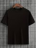 Men's Fashion Short-sleeved T-shirts Summer Slim-fit Pure Cotton Printed T-shirts Trendy Casual Versatile Tops_viptrois.com