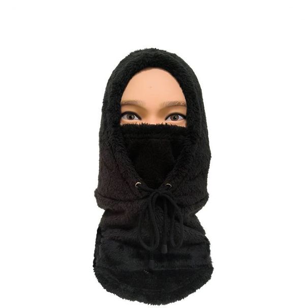 Thermal Winter Face Mask With Fleece Lining - Windproof Ski Balaclava For Outdoor Activities, Cycling, And Snow Sports (Unisex, Black/White/Gray)_viptrois.com