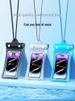 Mobile Phone Waterproof Bag Can Float Touch Screen With Airbag Swimming Rafting Tri-fold Sealed Diving Cover To Take Pictures_viptrois.com