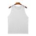 Men's Clothing Men's Sports Solid Color Mesh Top Thin Sleeveless Slim Sexy Transparent Vest_viptrois.com