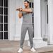 Men's Performance Two-Piece Set - Moisture-Wicking T-Shirt & Jogger Pants (S-XXXL) | Slim Fit Gym Essentials In 5 Colors (Black/Khaki/Olive)_viptrois.com
