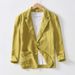 Men's Casual Suit Single Layer Jacket Solid Color Cotton And Linen Casual Fashion Men's Tops_viptrois.com