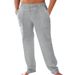 Men's Clothing Men's Linen Casual Elastic Waist Solid Color Loose Straight Drawstring Breathable Fashion Trousers_viptrois.com