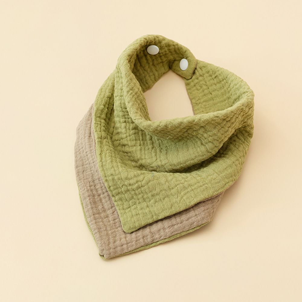 Four Layer Cotton Gauze A Type Bibs Baby Multifunctional Square Towels Printed Color Matching Baby Triangle Towel Windproof Bib_viptrois.com