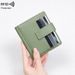 Women's Wallet & Men's Wallet Rfid Antimagnetic Ladies Purse Pu Solid Color Buckle Credit Card Bag Small And Light Short Coin Purse_viptrois.com