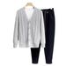 Men's Slim Fit Knit Cardigan Sweater - Casual Long Sleeve Open Front Coat For Autumn & Winter_viptrois.com
