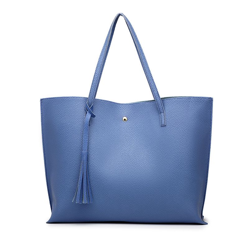 Women’s Bags New Shopping BagFashion Women's Bag Tassel Simple Shoulder Bag Large Capacity Tote Bag_viptrois.com