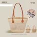 Women's Shoulder Bags Single-shoulder Large-capacity Women's Bag, Beach Vacation Woven Tote Bag, Fashionable Straw Woven Bag, Hand-held Beach Bag_viptrois.com