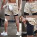 Men's Clothing Men's Quick Drying Fake Two Piece Fitness Exercise Outdoor Leisure Five Point Pants Summer Free Shipping_viptrois.com