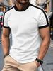 The 2025 Summer New European-style Men's Short-sleeved T-shirt With Contrasting Colors For Sports And Fitness_viptrois.com