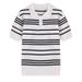 Men's Summer Short-Sleeved Polo Shirt Classic Striped Breathable Slim Fit Thin Knitted Business Casual Lapel T-Shirt_viptrois.com