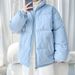 Men's Plaid Stand Collar Puffer Jacket – Winter Warm Quilted Coat With Fleece Lining (M-5XL, Beige/Black/Blue)_viptrois.com