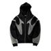 2026 European-USA Street Fashion Hoodies Jacket Women/Men Cotton Splicing Long Sleeve Casual Loose Zipper Hooded Sweatshirts_viptrois.com