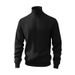 Men's Heavyweight Jacquard High Collar Sweatshirt - Winter Warm Fleece Lined Casual Pullover (White, Black, Khaki, Light Gray, Light Blue_viptrois.com