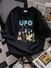 UFO And Blue Öyster Cult 1978 Tour T-shirt Black Cotton Tee S To 5Xl FF1949 Comfortable Fashion Stylish Summer Versatile Top For Everyday Wear_viptrois.com