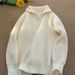 Inspired Half-Zip Polo Knit Sweater – Casual Oversized Pullover For Men (M-3XL, Stretch & Easy-Care Streetwear Essential)_viptrois.com