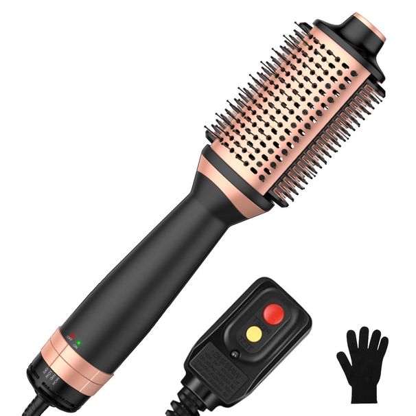 2 In 1 Blow Dryer Brush Hair Straightener Brush In One Hair Blowdryers Brush For Hair 1000W Hair Dryer Brush And Smooth Heated Comb Hair Straightene_viptrois.com