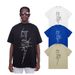 Original Creative Formula Lightning Printing American Small Round Neck Retro Style Niche Design Summer Loose Short-sleeved Top_viptrois.com